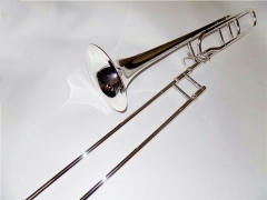 Bb/F Tenor Trombone Lacquer/Nickel plated/Silver plated Cupronickel Slide trombone With Foambody case