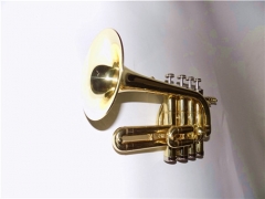 Bb Piccolo Trumpet Lacquer Finish Brass wind Musical instruments Online shop OEM