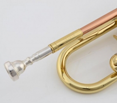 Bb Brass Trumpet Gold brass with Trumpet case Mouthpiece Musical instruments Dropshipping