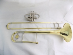 Bb Piston Slide Trombones Two ways using Brass Musical instruments online store