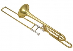 Bb/F Tenor Trombones Yellow Brass Body with Wood c...