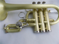 Bb/A Piccolo Trumpet Brush finish Yellow brass trumpets musical instruments