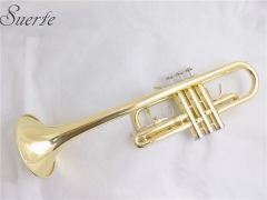 Yellow brass Trumpet C key Lacquer ABS case Musical instruments dropshopping