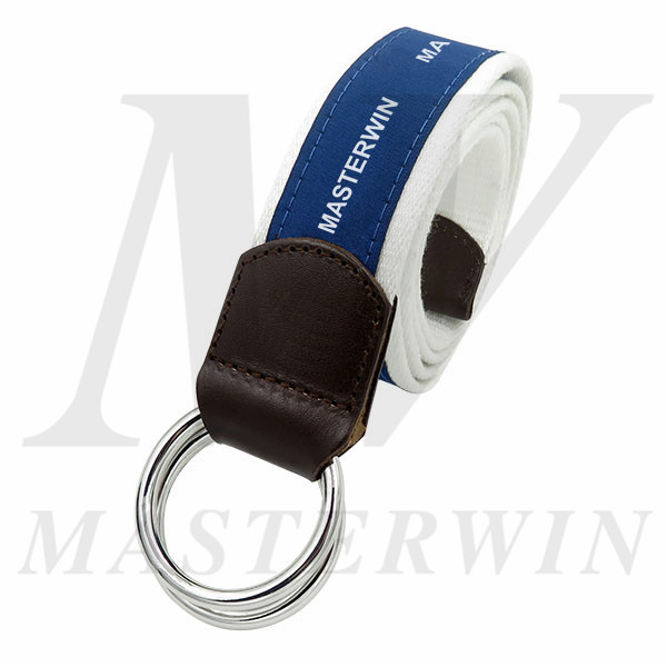 Double O-Ring_Leather_Woven-Strap_Webbing Belt_BL17-001BU_s1