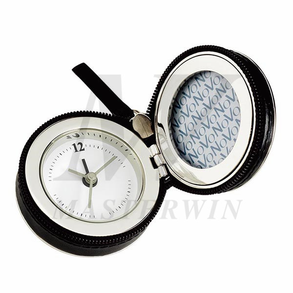 PU_Metal Travel Alarm Clock with Photo Frame_B86421_s1
