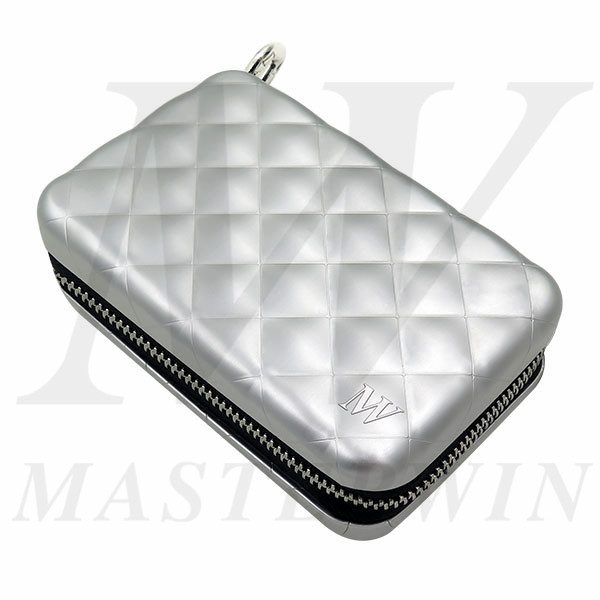 Aluminum_Quilted_Zipper_Wallet_QC16-001BU