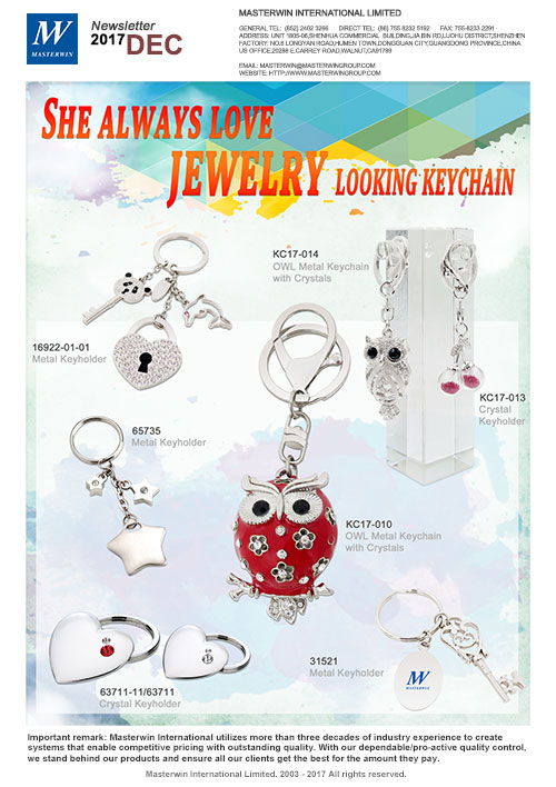 She always love jewelry looking keychain