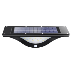 SL-820 Sensor de movimiento de 16 LED de aluminio con lámpara de pared Solar de luz tenue