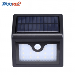 Hooree SL-830 16LED Solar Light Outdoor Waterproof Wireless Solar Powered Night Light Motion Sensor Light for Patio Deck Yard Driveway Fence