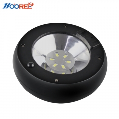 Hooree SL-530 6PCS SMD5730 LED Outdoor Microwave Induction with Dim Light Solar Wall Lamp