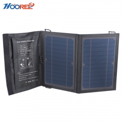 Hooree SL-350 Wasserdichtes faltbares monokristallines Silizium 7W Solarladegerät