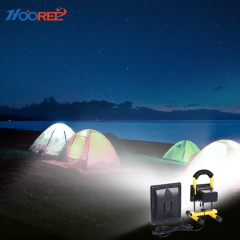 Hooree SL-330D 6V 3W Solarpanel LED Außenflutlicht Campingleuchte für Notbeleuchtung