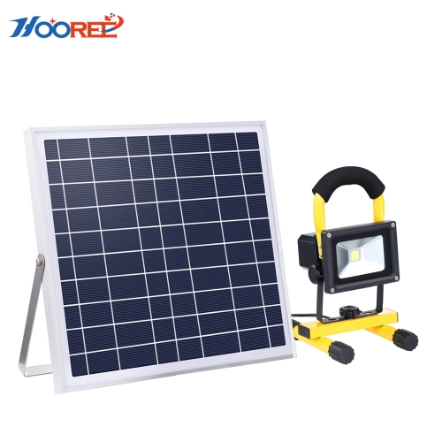 Hooree SL-330C 10V 15W Painel solar COB LED holofote solar para iluminação externa de emergência