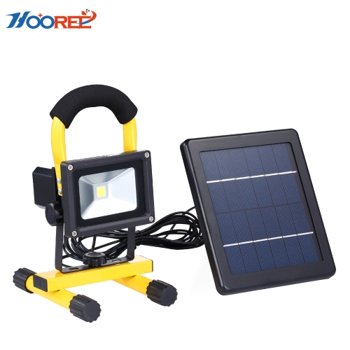Hooree SL-330D 6V 3W Painel solar LED holofote para exteriores Luz de acampamento para iluminação de emergência