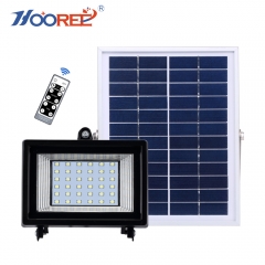 SL-385 18W 27W 40W 50W LFP Battery Outdoor IR Remote Control Flood Light with Timing Function