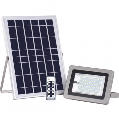 Hooree SL-386 LFP Battery IR Remote Control Outdoor Solar Flood Light with Timing Function