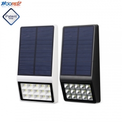 Hooree SL-860B 15 LED Outdoor Super Bright Microwave Induction with Dim Light Solar Wall Lamp