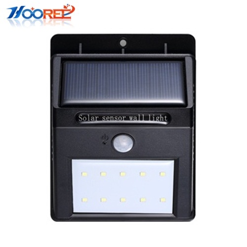 Hooree SL-810D 10 LED Motion Sensor Solar Wall Lamp