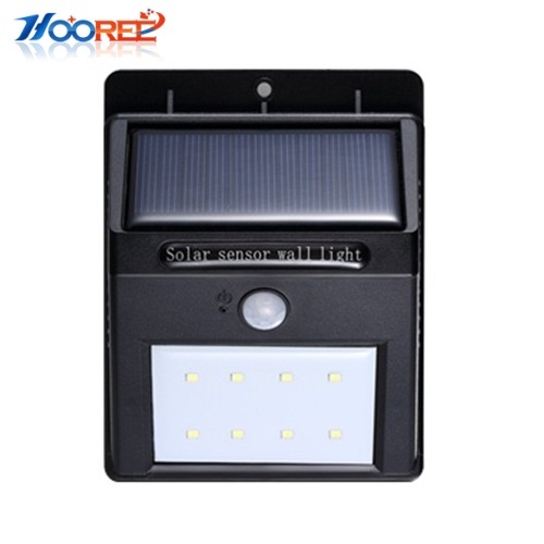 Hooree SL-810C 8 LED Motion Sensor Solar Wall Lamp