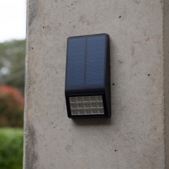 Hooree SL-860B 15 LED Outdoor Super Bright Microwave Induction with Dim Light Solar Wall Lamp