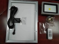 10W integrated LED remote solar flood light for outdoor garden lighting