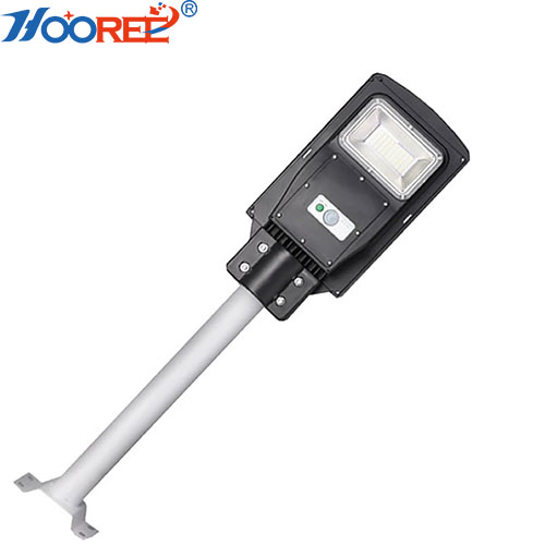 30W all in one PIR motion sensor remote solar street light outdoor with pole