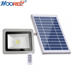 10W integrated LED remote solar flood light for outdoor garden lighting