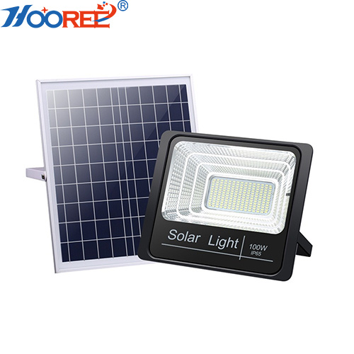 SL-387 25W 40W 60W 100W LED LFP Battery Outdoor IR Remote Control Flood Light with Timing Function