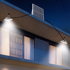 Puissante lampe de camping solaire 90 LED 2022 nouveauté du crépuscule à l'aube automatiquement allumée et éteinte, lampes simples et doubles en option