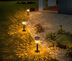 Outdoor Solar Powered Landscape Spike Light for Pathway, Walkway, Patio, Lawn, Yard