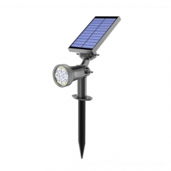 Projecteur solaire à 25 LED pour éclairage extérieur de jardin, lampe de voie de paysage