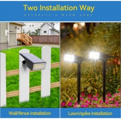 100 LED 4 Lighting Modes Solar Landscape Spotlights IP65 Waterproof for Garden, Yard, Pathway, House, Tree