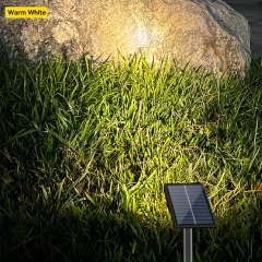 EU USA Patent Design 9 LED 9 Modes Outdoor Solar Landscape SpotLights, big solar panel with 120 degree adjustment