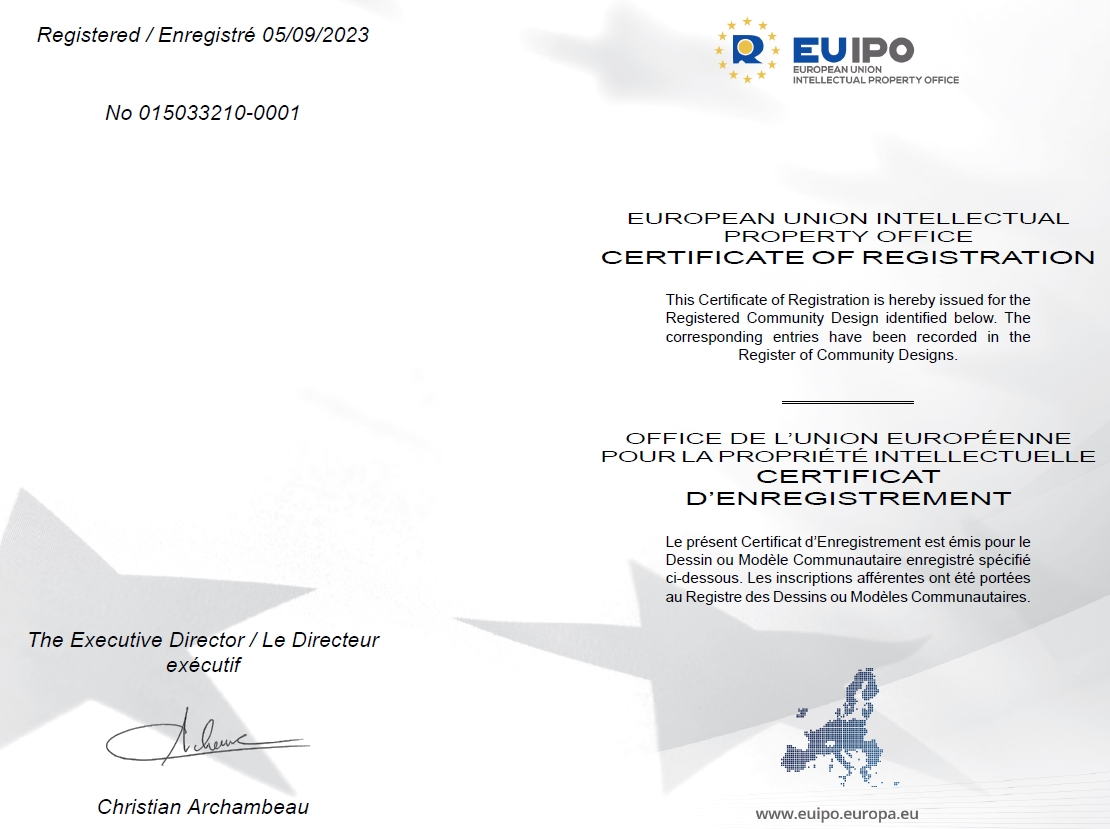 2023 EU Patent Design Approved for Hooree Solar Lights