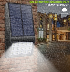 EU/USA Patent Design 15 LED 3 Mode IP65 Solar Wall Lamp for Outdoor Fence, Patio, Garden, Yard