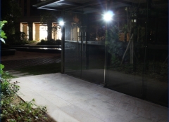 EU/USA Patent Design 15 LED 3 Mode IP65 Solar Wall Lamp for Outdoor Fence, Patio, Garden, Yard