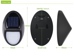 Factory Direct 10 LED Dusk to Dawn Outdoor Solar Step Light Patent Design for Stairs, Fence, Yard, Patio, and Pathway