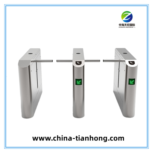 Security Access Control Stainless Steel One Arm Turnstile