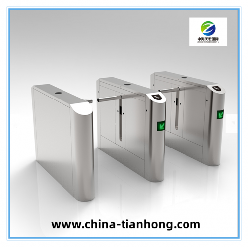 Security Access Control Stainless Steel One Arm Turnstile