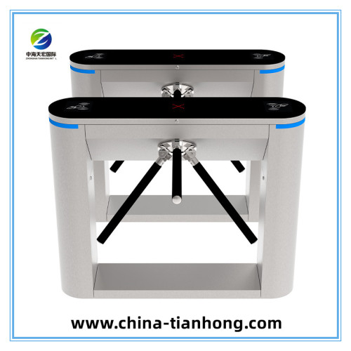 Biometric RFID Access Control Tripod Turnstile Waist Height Turnstile for Building Entrance