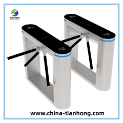 Biometric RFID Access Control Tripod Turnstile Waist Height Turnstile for Building Entrance