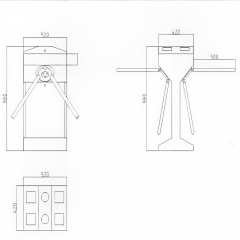 Double Tripod Turnstile with People Counting System