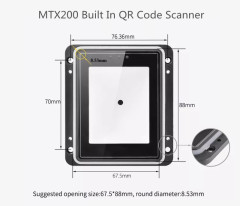 Embedded QR Code Scanner for Turnstile