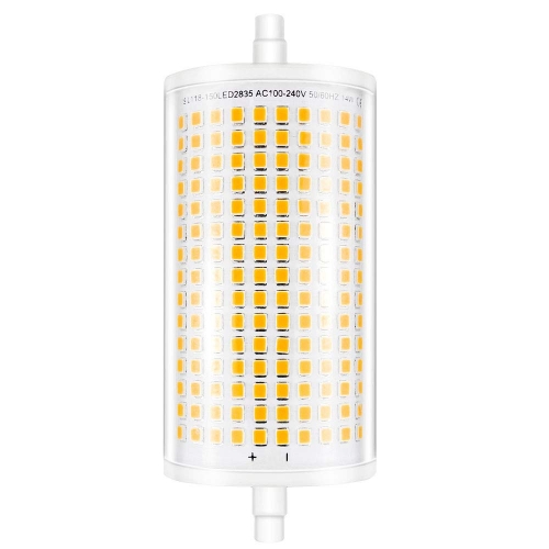 Bonlux 118MM LED Light Bulb Soft White J118 R7S Dimmable LED Flood Light 14 Watt Double Ended LED Bulb, J Type Halogen 100-150W R7S Quartz Tube Lamps