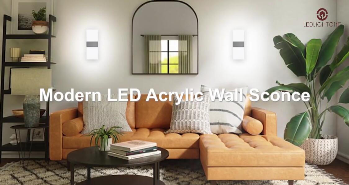 LEDLIGHTONE Modern Acrylic Wall Scone