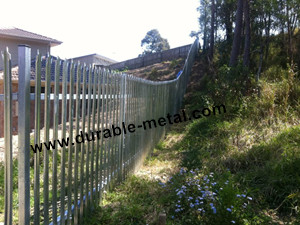 Hot Dip Galvanized Sharp Steel Palisade