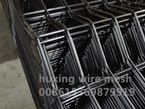 3D Bending Weld Mesh Panel Security Garden Fence AkzoNobel Black PVC Powder Coating