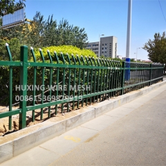 Roadside Ornamental Steel Fence Application