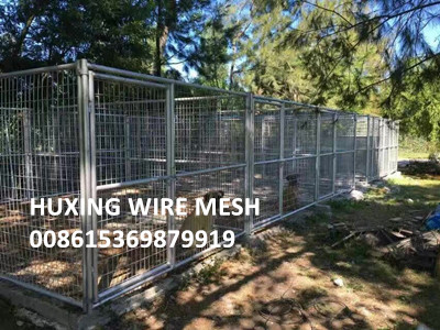 Heavy Duty Multiple Runs Steel Dog Kennel Outdoor Steel Run with Fight Guard Divider & Steel Roof Cover