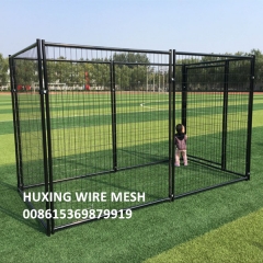 10FT x 5FT x 6FT Black Coated Portable Modular Weld Wire Mesh Dog Run Kennels